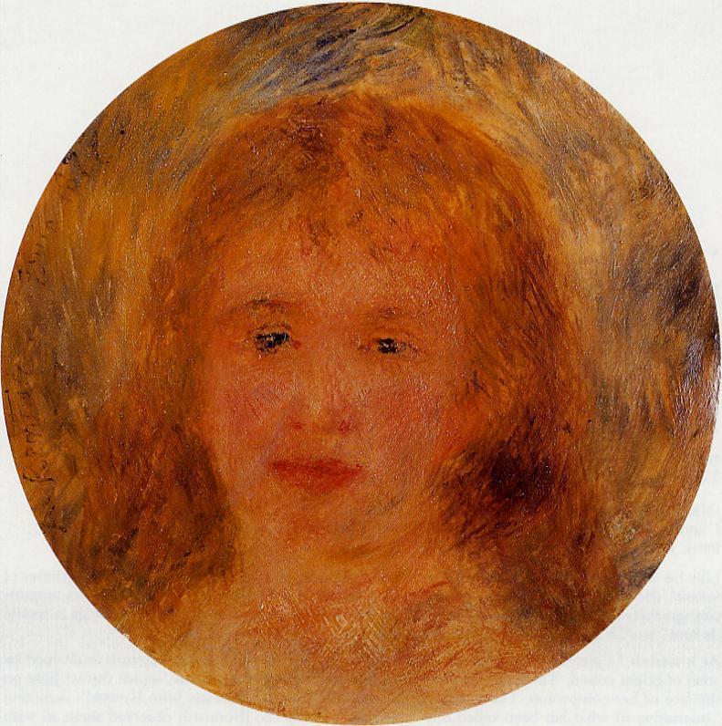 Woman`s head Jeanne Samary 1877